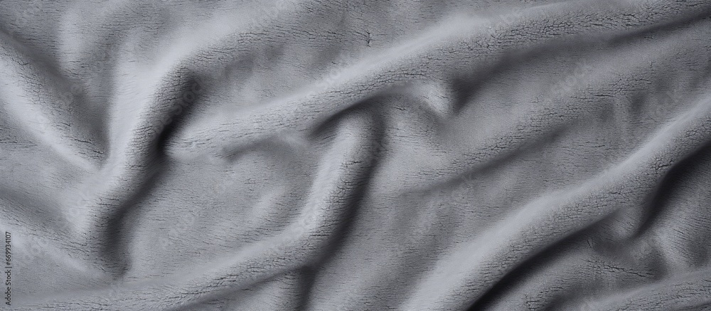 Close up industrial background with soft grey textile texture