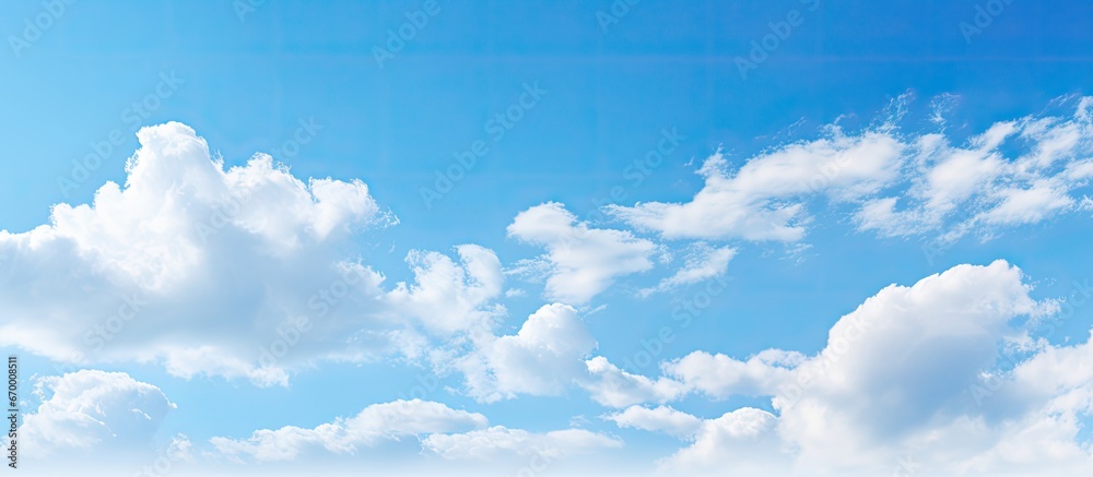 Blue sky with white clouds