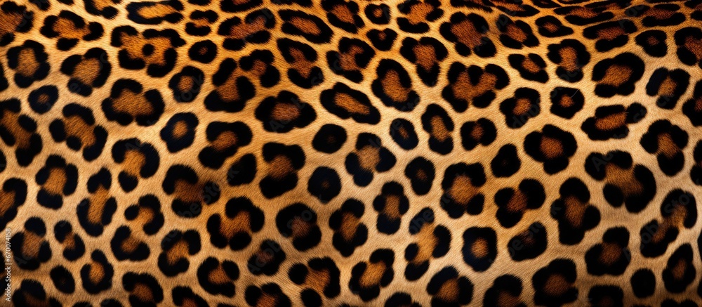 Leopard stripes create a textured print fabric background