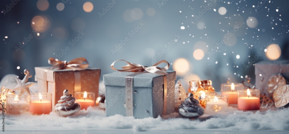 Christmas gift holiday background