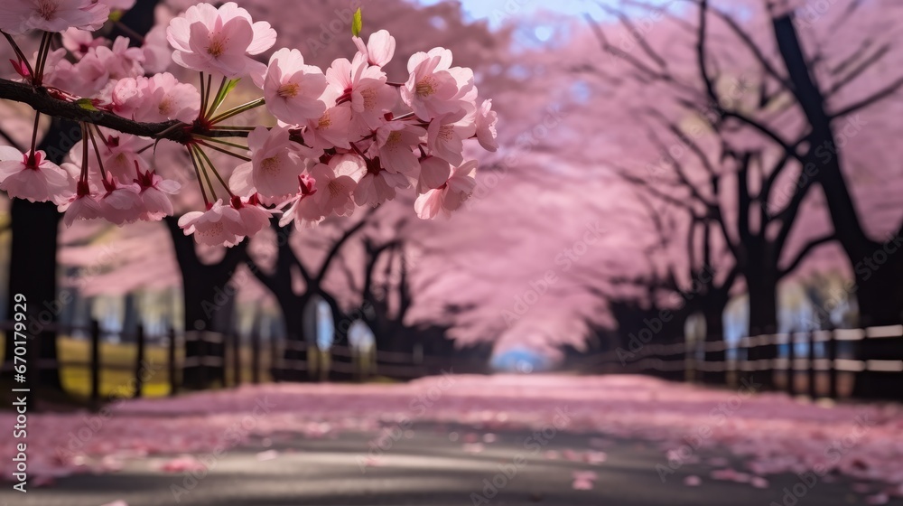 The Cherry Blossoms in Central Park.