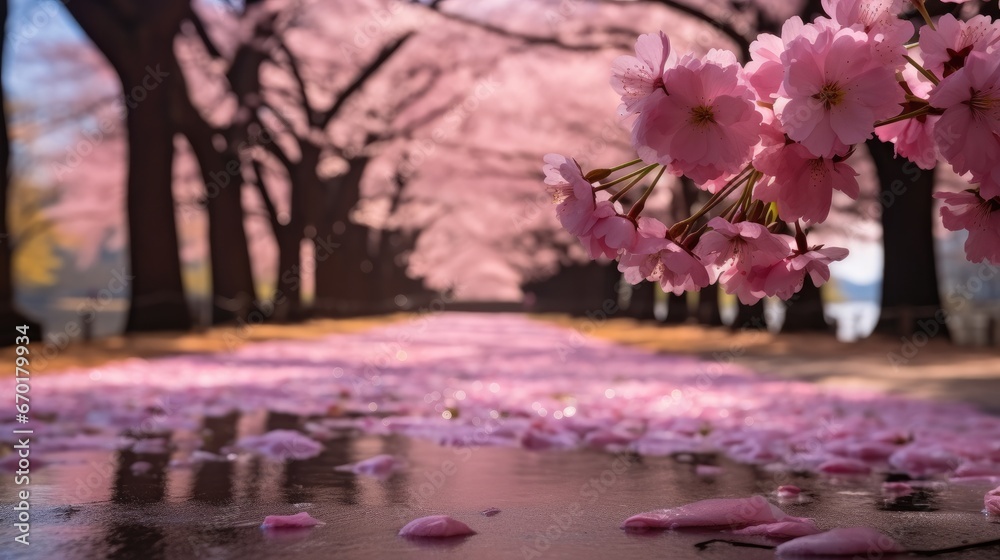 The Cherry Blossoms in Central Park.