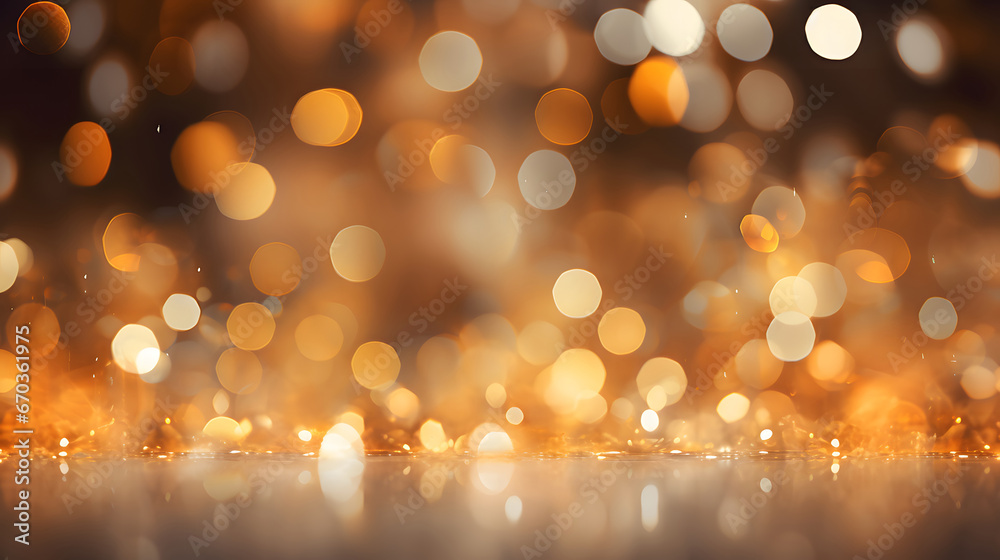 christmas lights background, gold bokeh product background, orange brown light display wallpaper, soft blur smooth texture