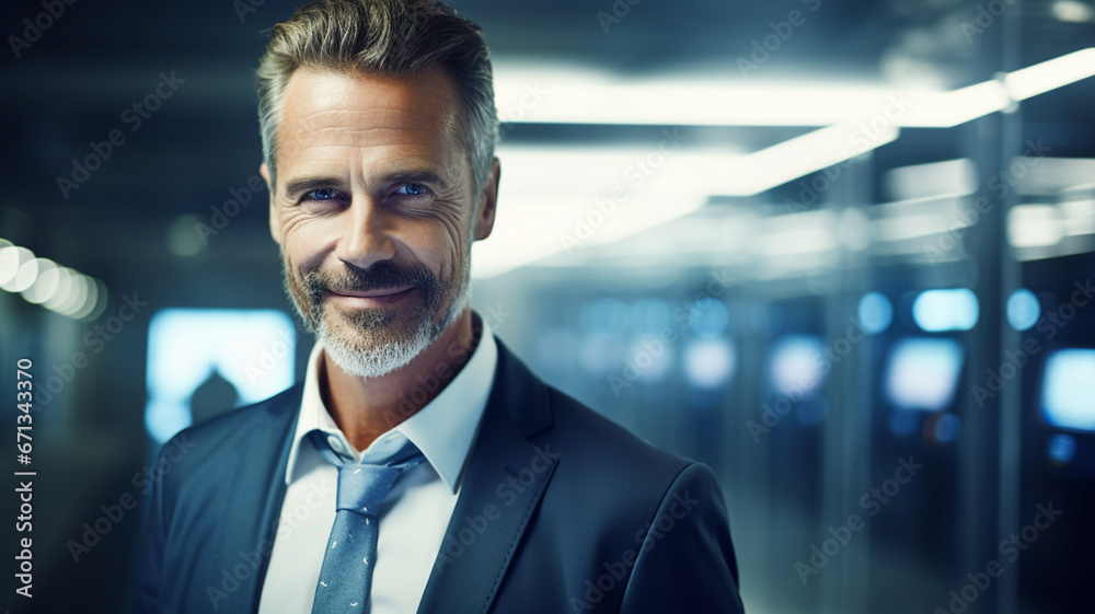 Portrait of a businessman in an office