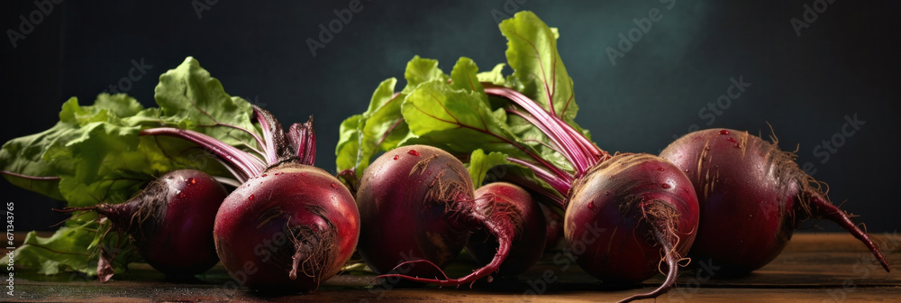 Fresh beetroot vegetables.