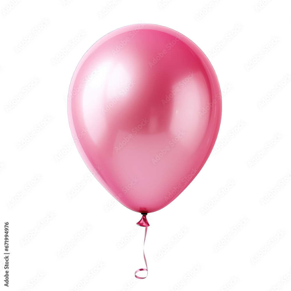 pink balloon isolated