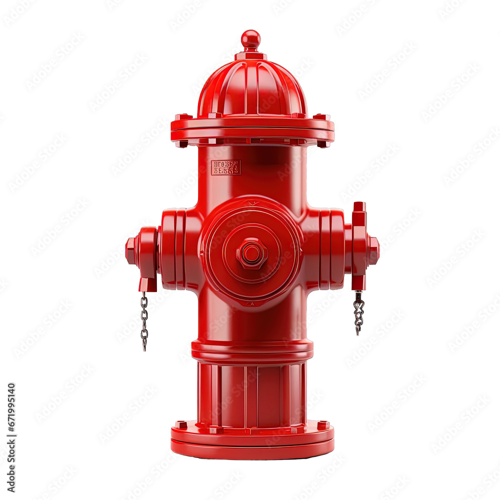 Red Hydrant Isolated