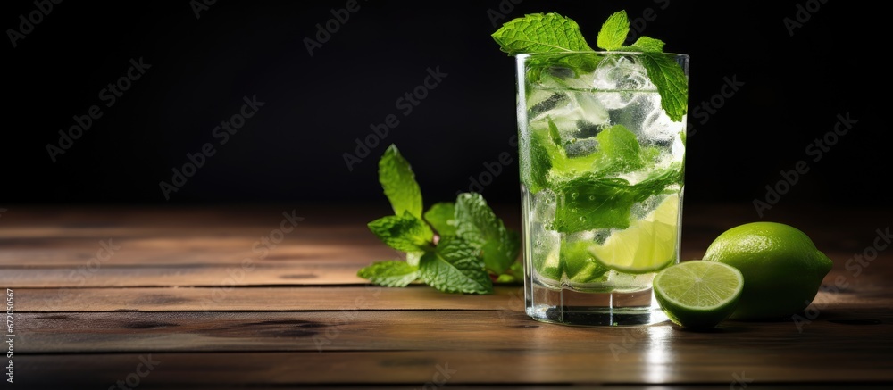 Provided a mojito with alcohol