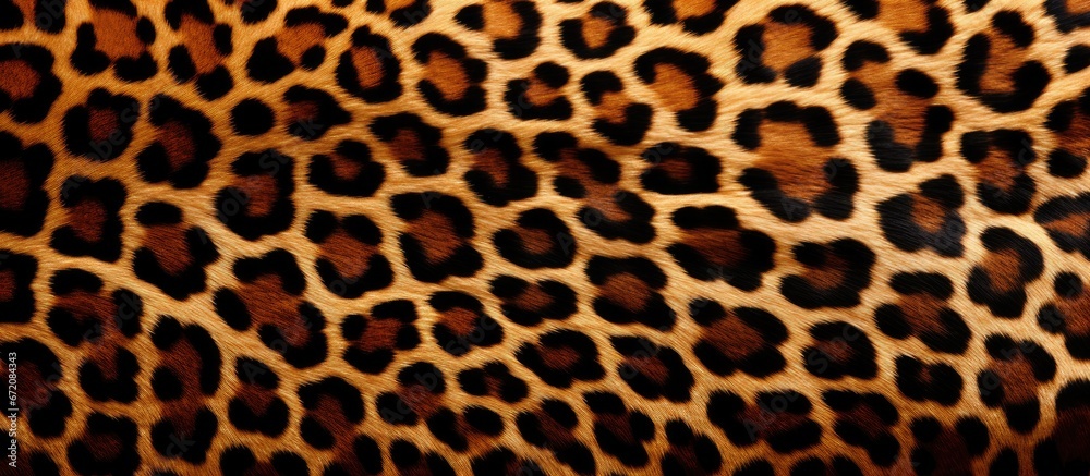 A detailed picture of a photograph showcasing digitally created animal hide with textured spots