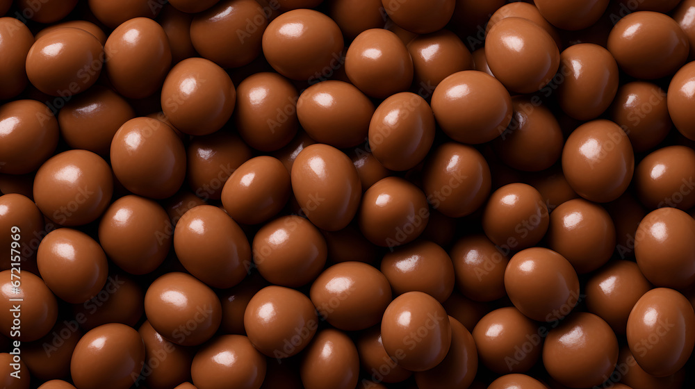 Tasty chocolate milk candy background