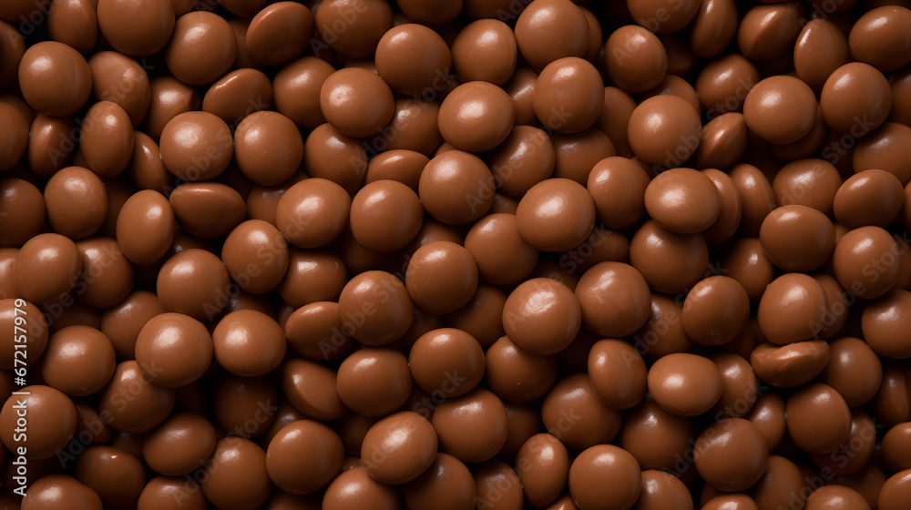 Tasty chocolate milk candy background