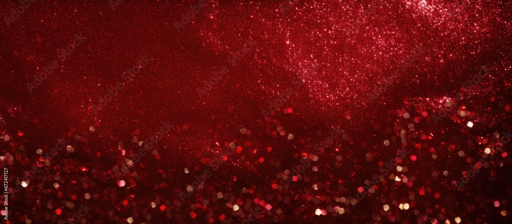 An abstract background with a Christmas theme featuring a textured appearance reminiscent of red glitter