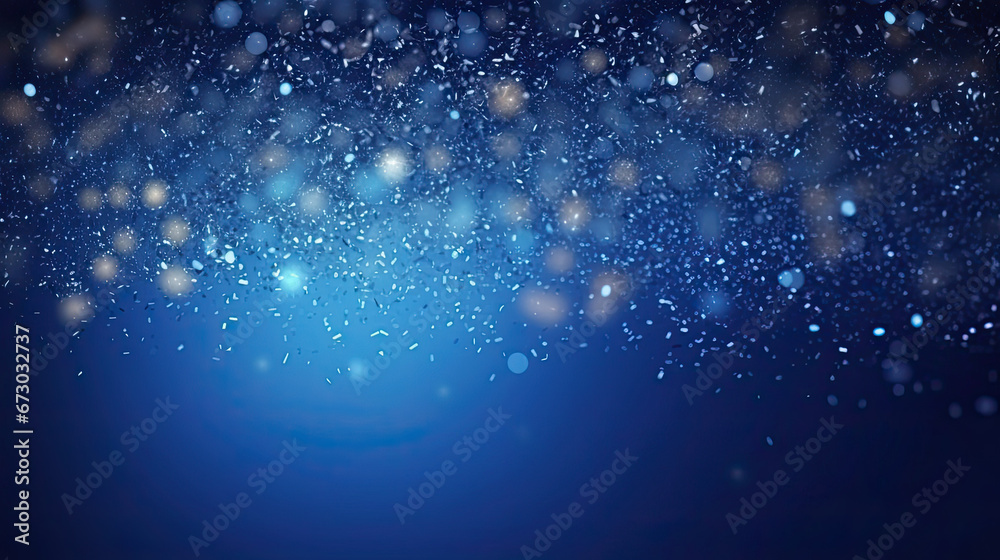 Blue Glitter Particles Background. Elegant Bokeh Shine Modern Template. Grand Luxury Premium Corporate Abstract Design Template,,particle blue	 