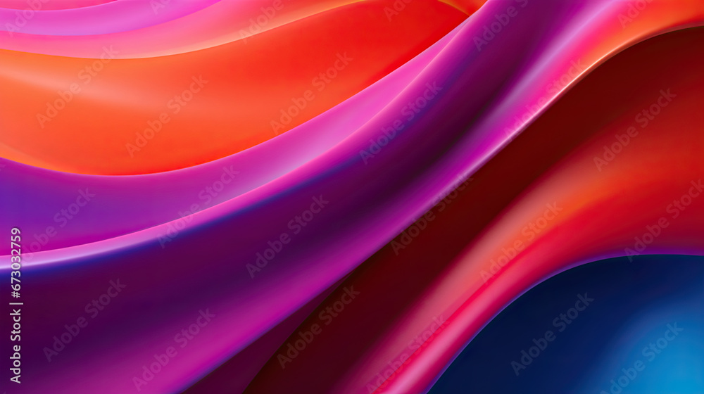 pink silk wave background, abstract 3D Background with Smooth Silky Shapes,