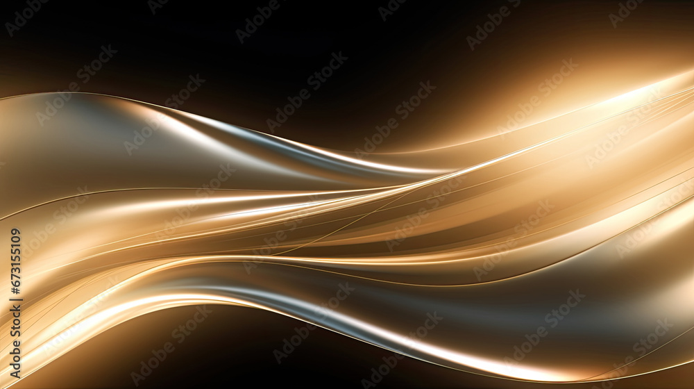 luxury golden color Abstract wave background. Abstract soft color waves, 