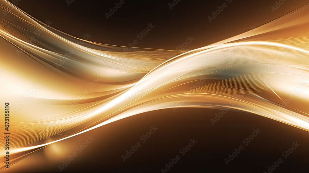 luxury golden color Abstract wave background. Abstract soft color waves, 