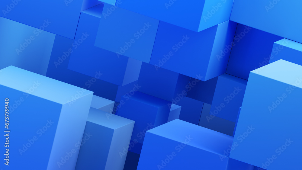 Abstract 3d render, clean geometric background, minimalist design