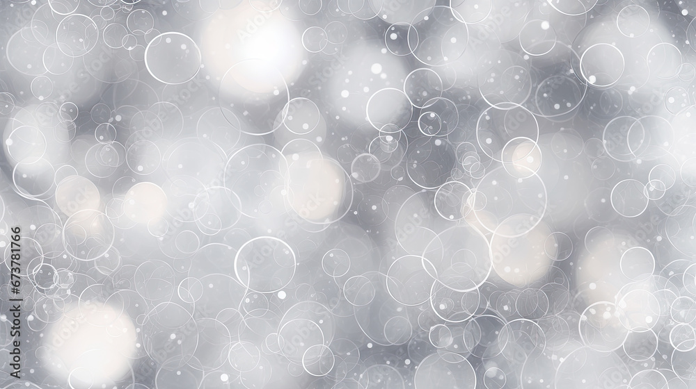 Background bokeh blur circle variety white gray. Dreamy soft focus wallpaper backdrop