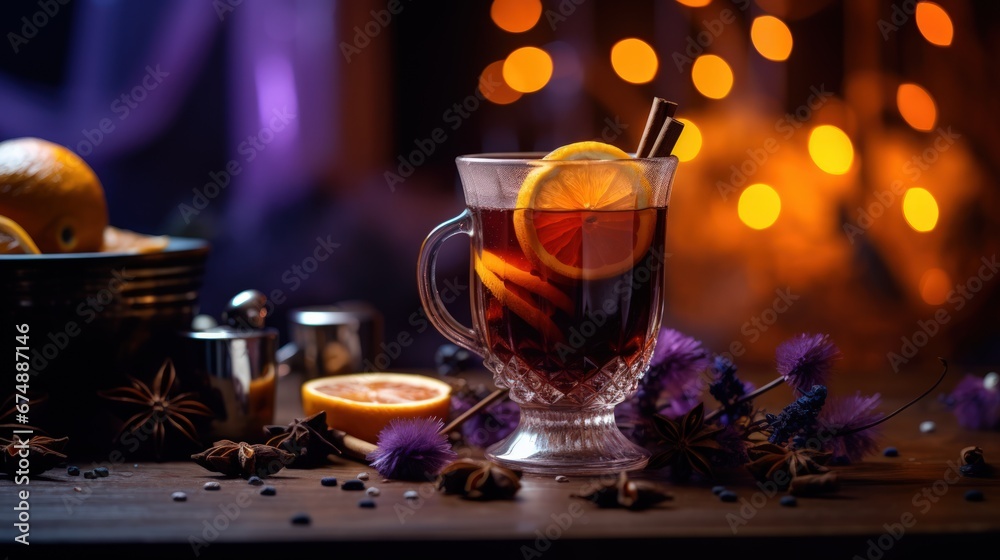 christmas holiday mulled wine,