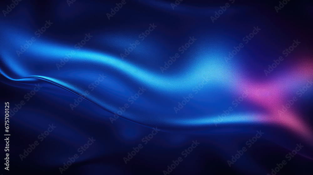 Abstract dark background. Silk satin fabric. Navy blue color. Elegant background with space for design. Soft wavy folds. Abstract Background with 3D Wave Bright blue , Christmas, birthday, anniversary