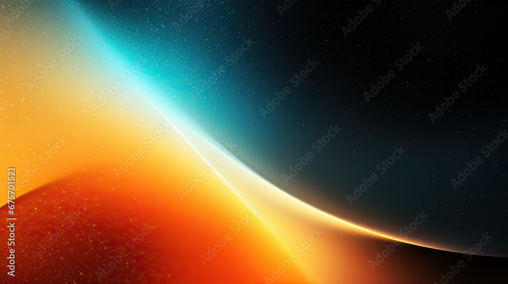 Abstract dark background. Silk satin fabric. teal orange. Elegant background with space for design. Soft wavy folds. Abstract Background with 3D Wave Bright orange , Christmas, birthday, anniversary