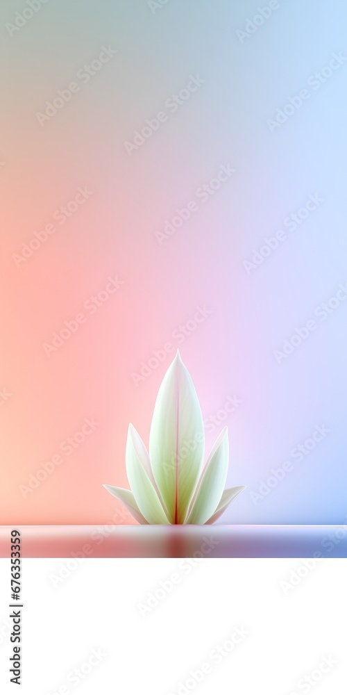 An image depicting the concept of holistic health and wellness, featuring a soothing pastel color gradient background that provides ample copy space for text or additional design elements.