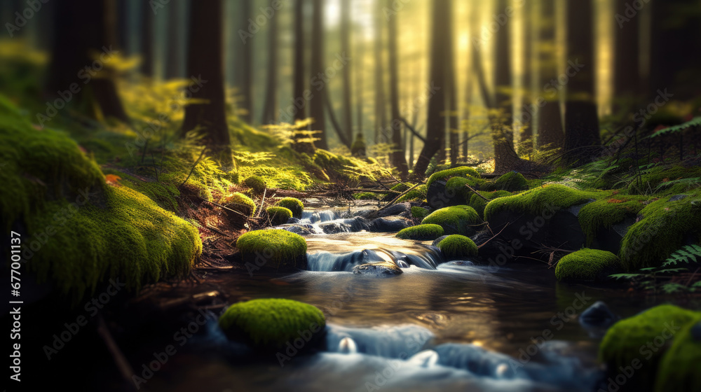 stream in the forest