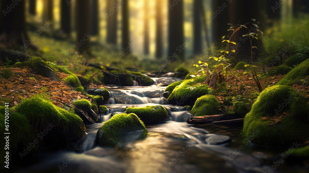 stream in the forest