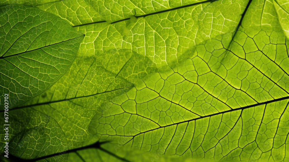 green leaf texture, background texture green leaf structure macro photography