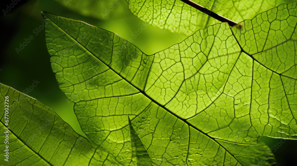 green leaf texture, background texture green leaf structure macro photography