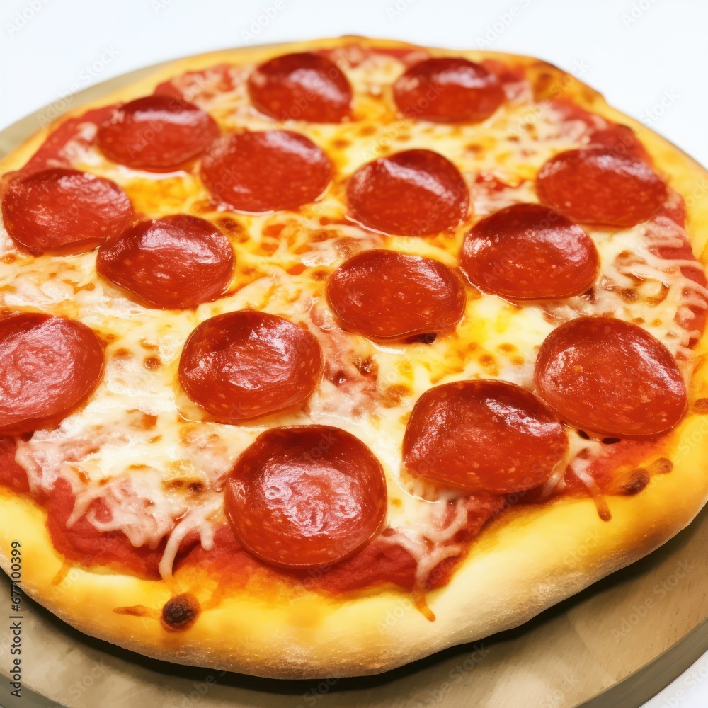 hot tasty pepperoni pizza