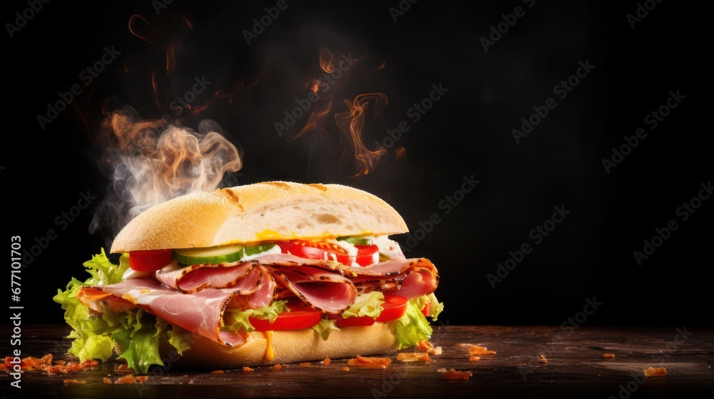 hot tasty sandwitch