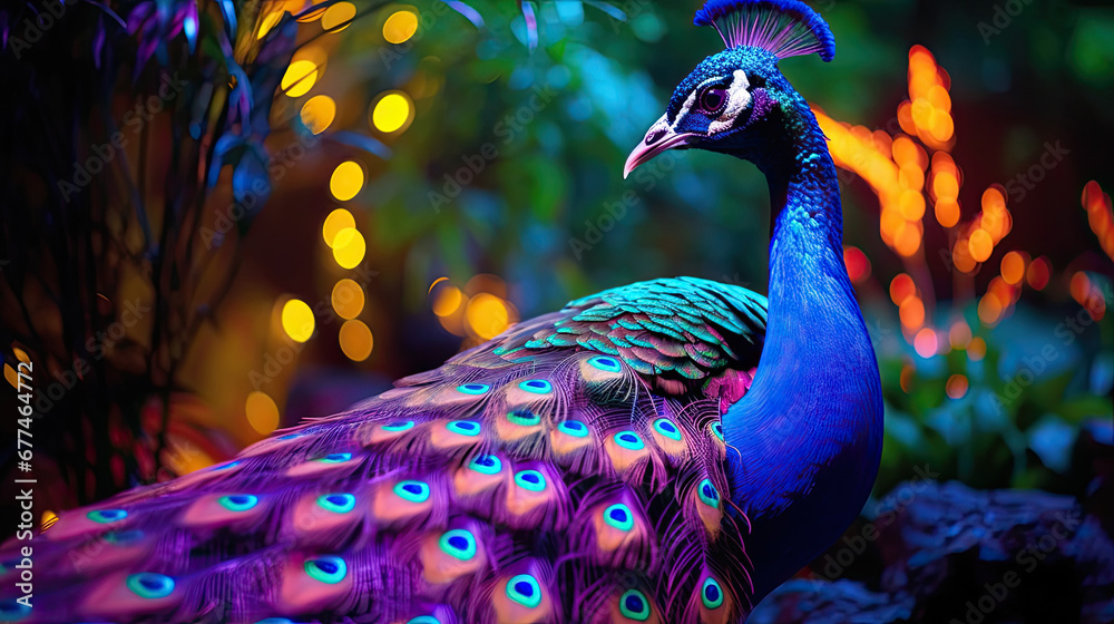 peacock with feathers, close up of peacock,peacock with feathers out