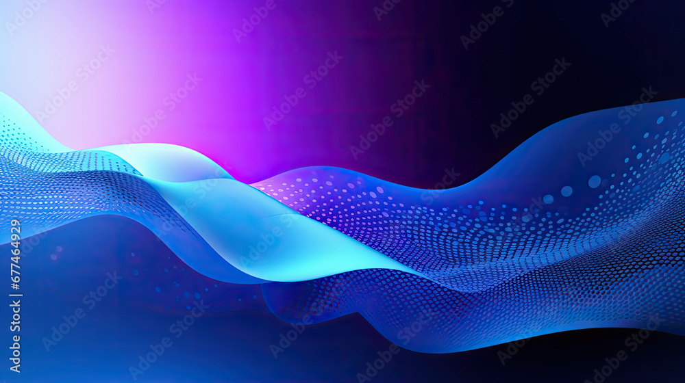 abstract blue wave background