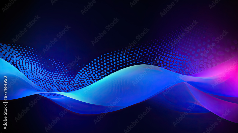 abstract blue wave background