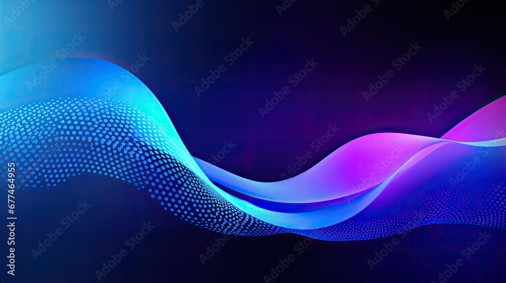 abstract blue wave background