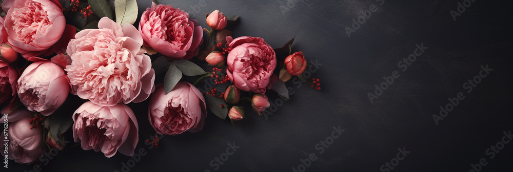 Beautiful pink and red colored flower background