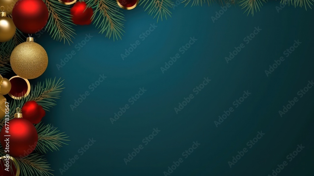 christmas greeting poster with copy space for text