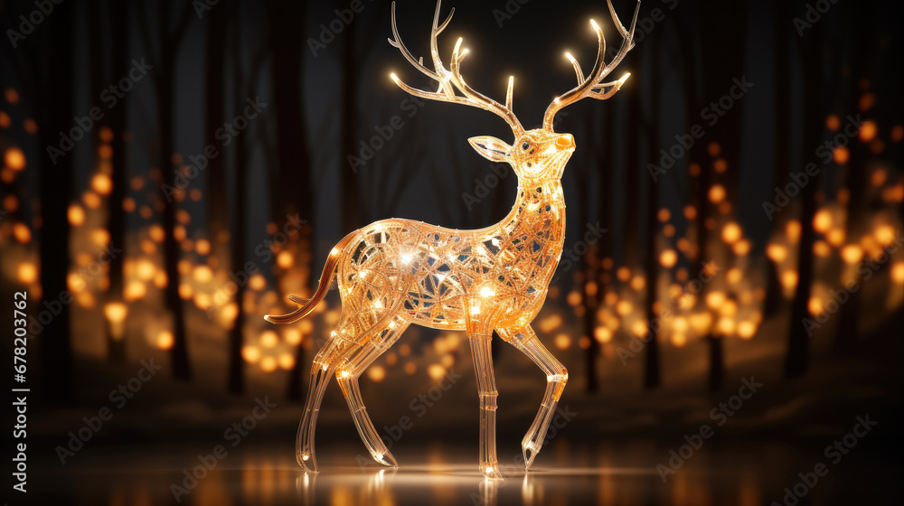 Light luxury style deer decoration, deer in the woods