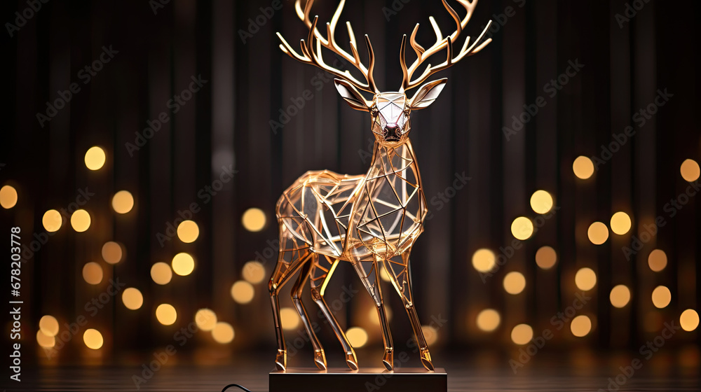 Light luxury style deer decoration, deer in the woods