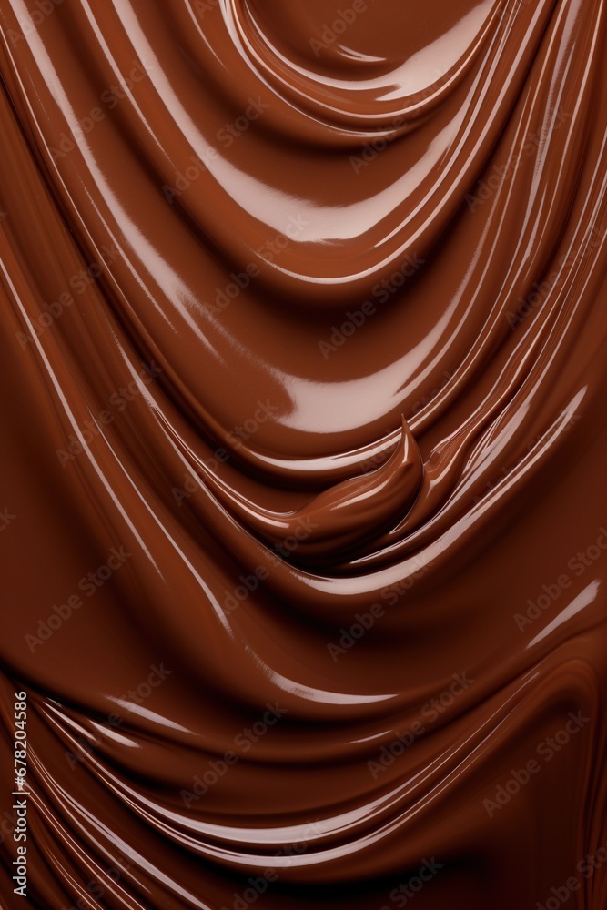 Close up view full frame of chocolate sauce.