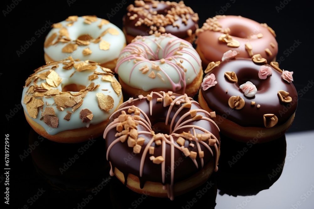 Beautifully decorated donut.