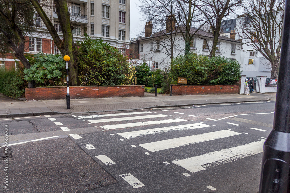 Abbey road crossroad, London, UK