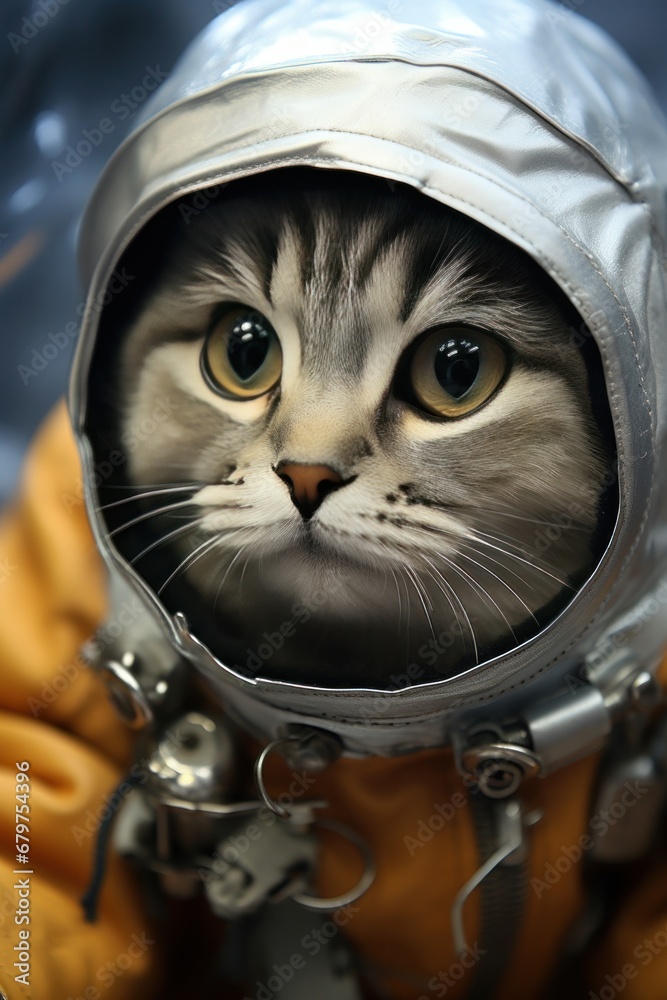 astronaut cat in space