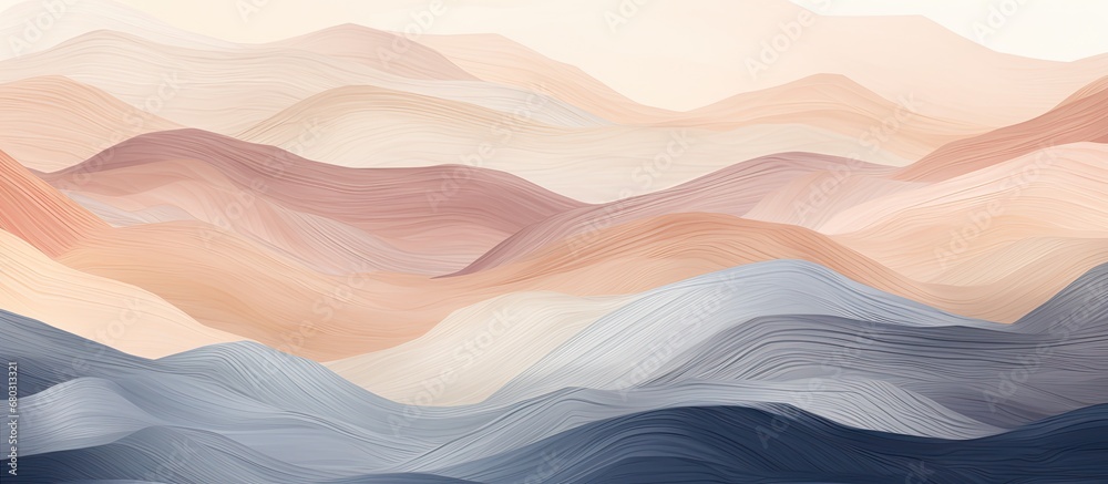 The abstract pattern background of the summer landscape creates a mesmerizing texture reminiscent of the natural elements found in mountains, deserts, and rocky terrain, perfect for hiking and