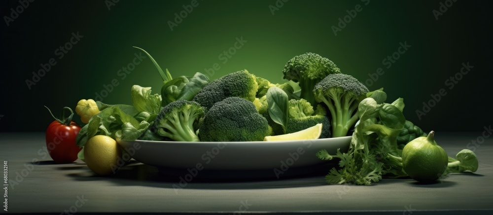 The health-conscious customer chose a restaurant known for its fresh and organic food, eagerly waiting for their order of a white plate adorned with a vibrant salad filled with green vegetables