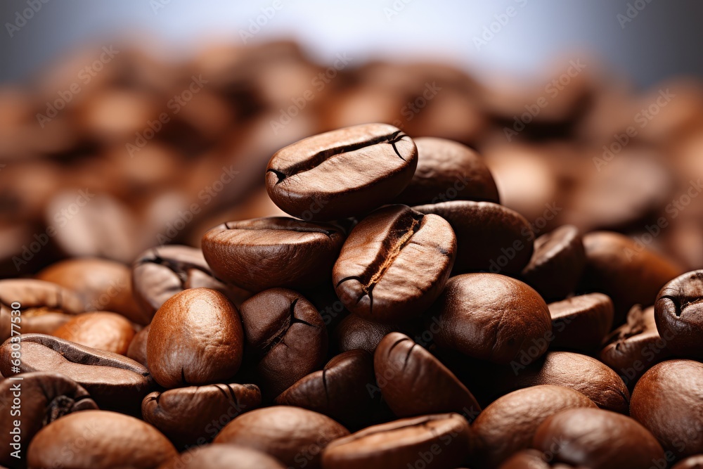 A pile of coffee beans on the ground.