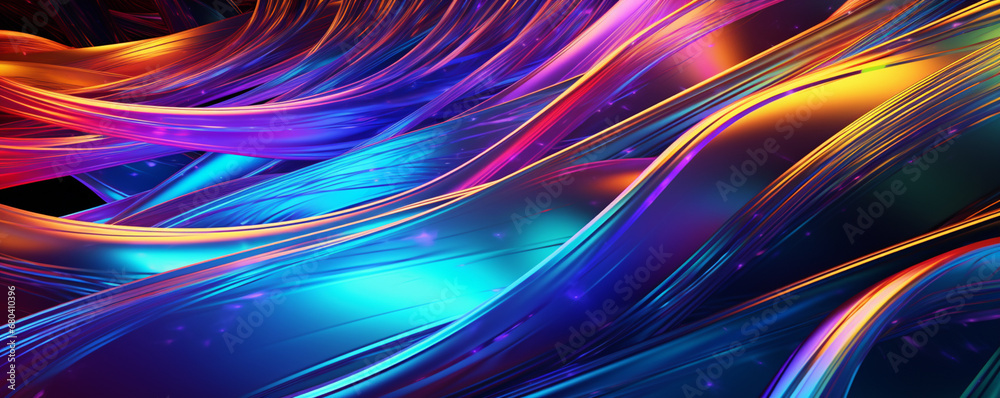 Abstract technology fabric waves background