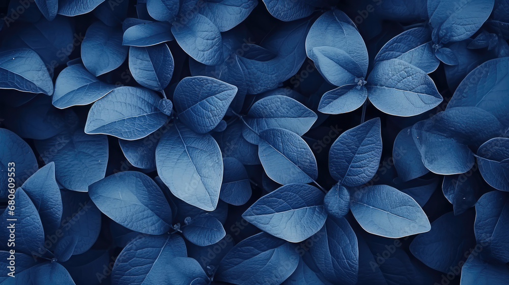 blue spring  leaves texture background 