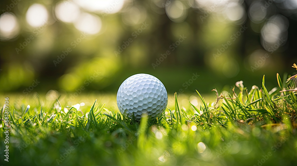 golf ball on green grass